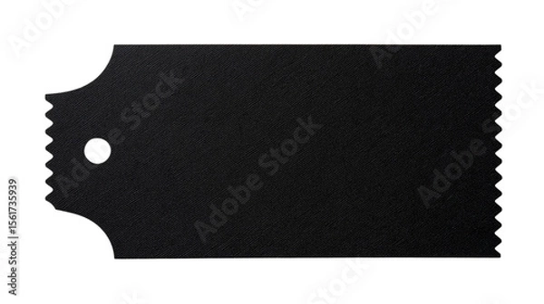 Obraz black tag isolated on white background