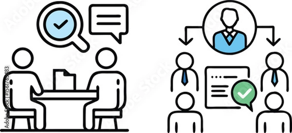 Fototapeta interview-and-recruitment