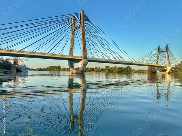 Obraz  Pont suspendu à Chalon-sur-Saône 