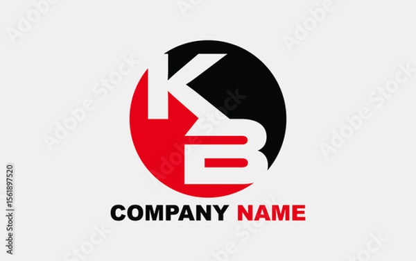 Obraz Circle KB Logo Design Service For Your Business