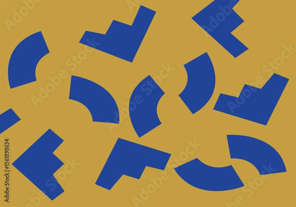 Fototapeta Abstract geometric posters background. Seamless print of minimal modern shape and form, contemporary backdrop for banners and covers. Vector texture.