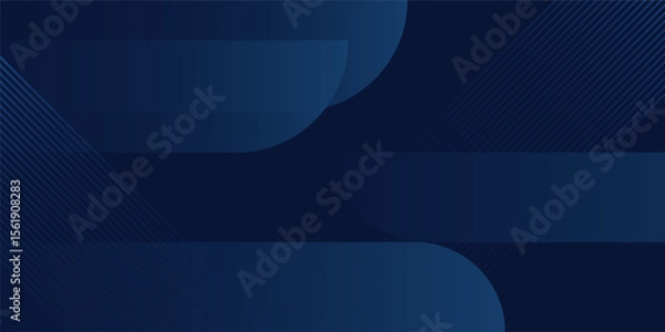 Fototapeta Blue background abstract geometric pattern vector business design graphic.