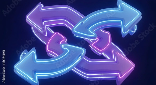 Fototapeta blue arrow background