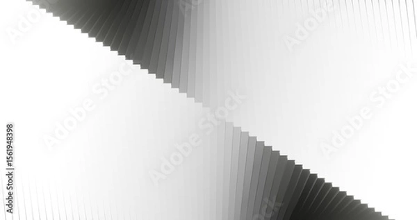 Obraz Abstract black and white background geometric pattern of design 3d render