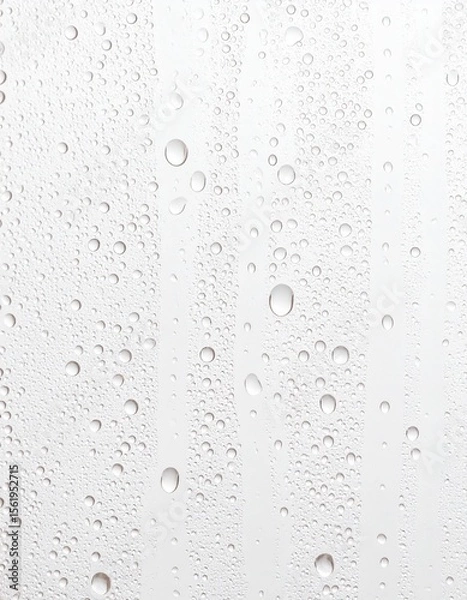 Obraz Condensation Texture on Light Glass Surface – Overlay Effect