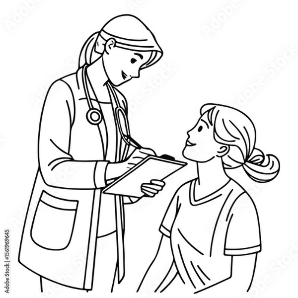 Obraz A couple shares a romantic moment in a medical setting, symbolizing support, care, and love even in challenging times.