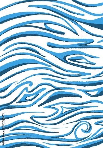 Obraz Blue Wave Abstraction