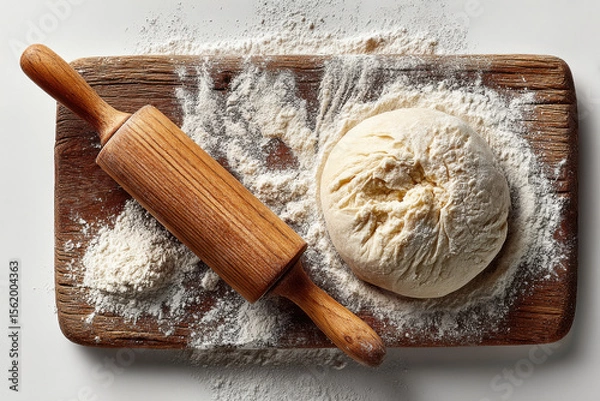 Obraz dough with rolling pin