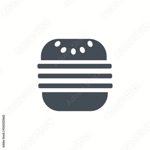 Obraz hamburger icon isolated sign Vector