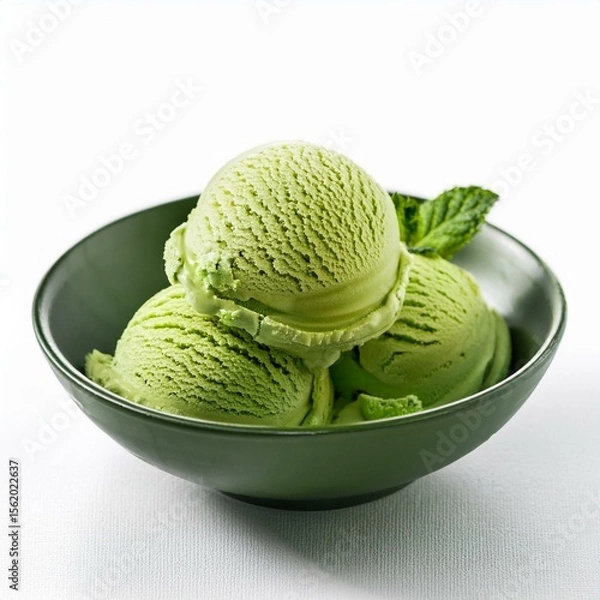 Fototapeta  green tea icecream
