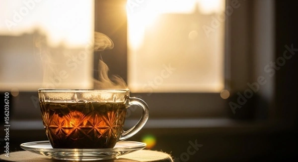 Obraz Warm Backlit Drink Scene