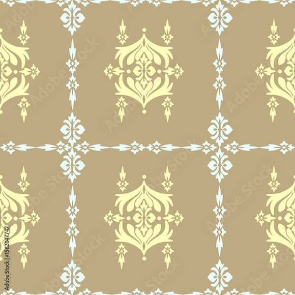 Obraz seamless damask pattern