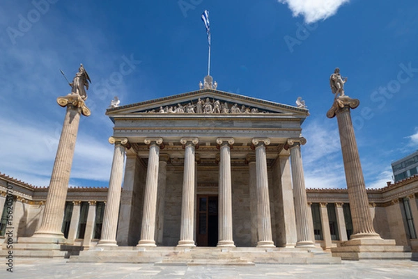 Obraz The building of the Academy of Athens in sunny day