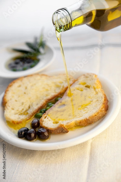 Obraz pane e olio fresco