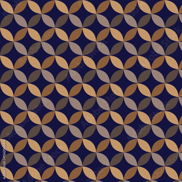 Fototapeta abstract geometry overlapping circles pattern design