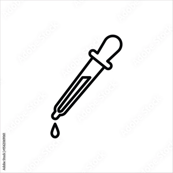 Fototapeta Dropper icon. Medical and healthcare icon. Vector illustration for web design. Isolated on white background.