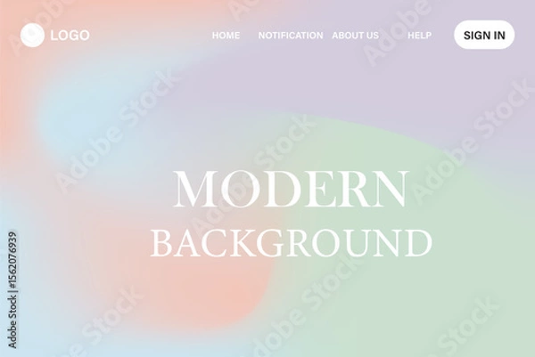 Fototapeta pastel colors, creating a fluid, abstract design. Soft hues of peach, yellow, light green, and blue swirl together gradient.wallpaper for banner, poster, cover, flyer, presentation vector