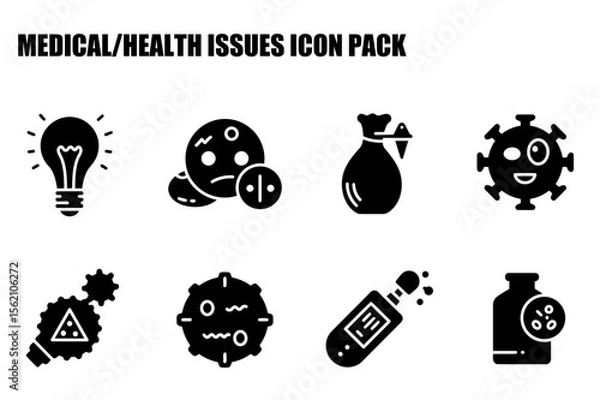 Obraz Medical/health issues icons for general use in various settings.