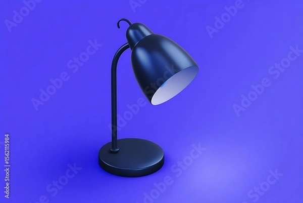 Fototapeta Simple desk lamp on a vibrant background