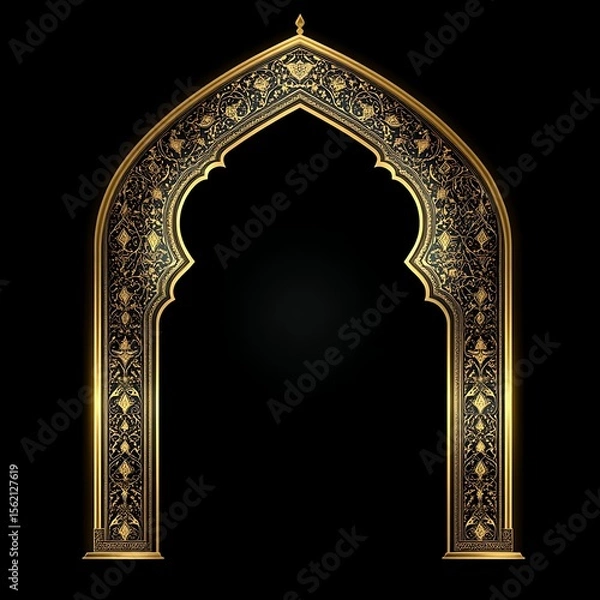 Fototapeta Ornate Golden Archway Design