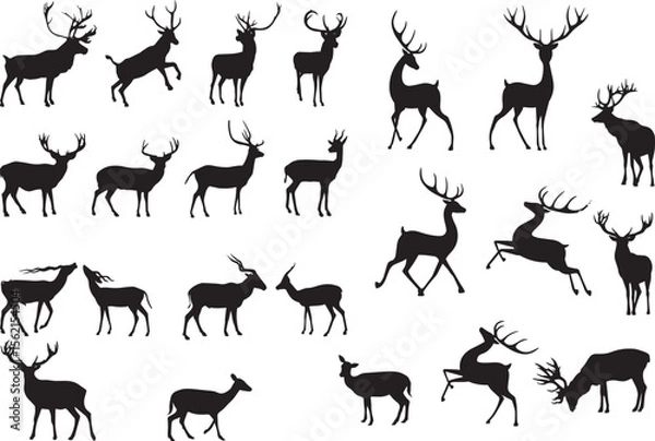 Obraz the deer vector art