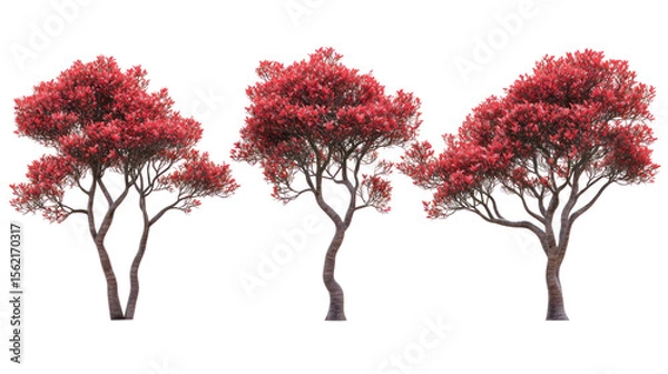 Fototapeta  Set of Hylotelephium Erythrostictum - Cluster of Hylotelephium erythrostictum (Stonecrop) succulent plants on transparent background