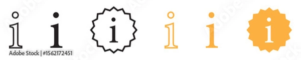 Fototapeta Info icons set. Information icon collection.