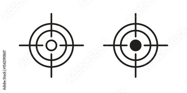 Obraz Gun target icon. modern vector symbols set