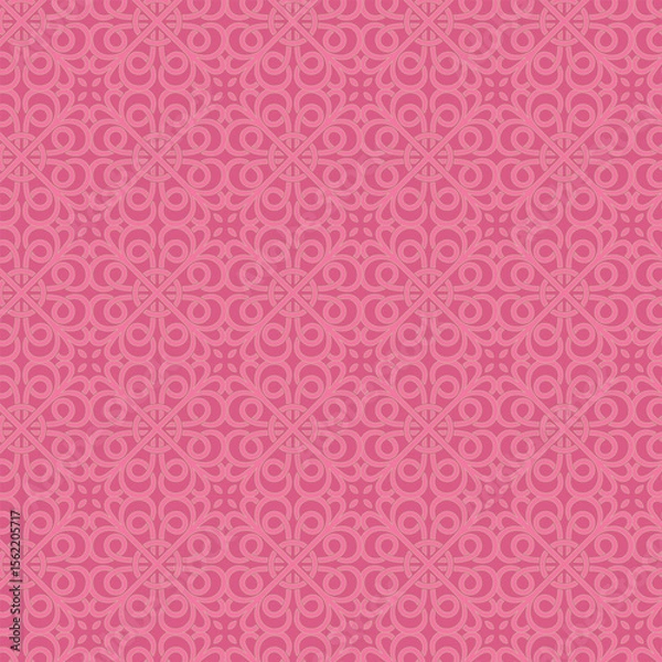 Fototapeta seamless pattern with pink hearts