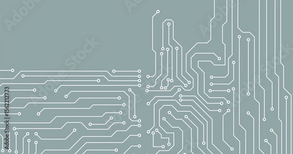 Obraz A grey circuit line technology pattern on colorful background. seamless pattern with lines