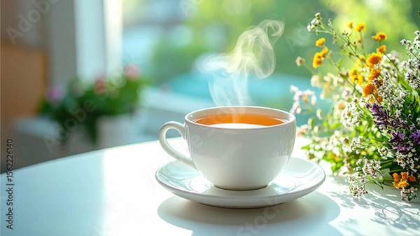 Obraz Tea and Wild Blooms