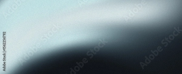 Fototapeta Blurred abstract gradient with gray blue and black grainy background and light noise texture for banner poster webpage header and backdrop design