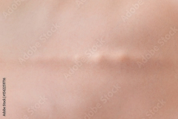 Fototapeta Back of the man with a flat spine.
