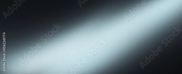 Fototapeta Blurred abstract gradient with gray blue and black grainy background and light noise texture for banner poster webpage header and backdrop design