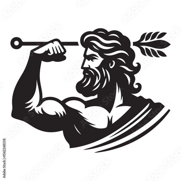 Fototapeta Greek god hercules image vector.