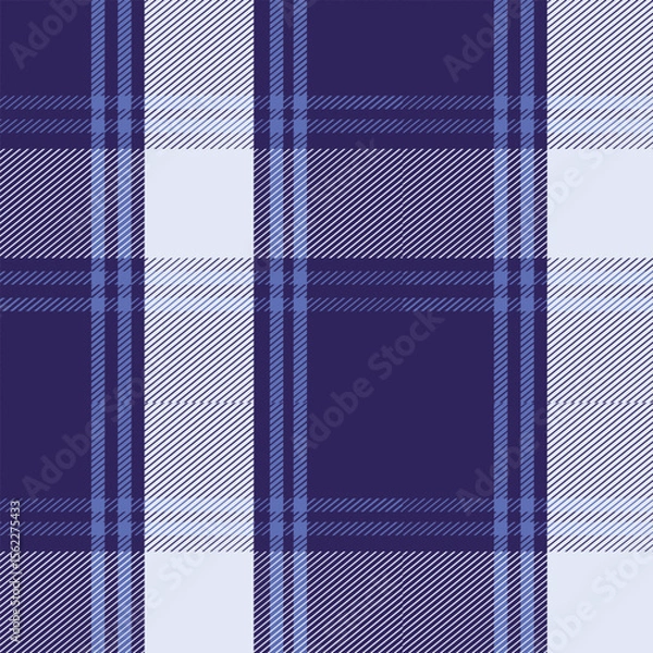 Obraz Classic blue plaid pattern. Timeless textile design for background