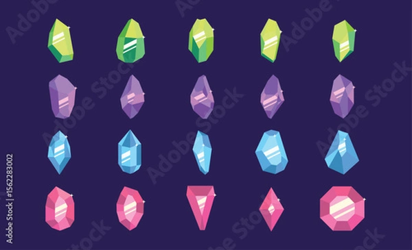 Obraz Stylized Crystal Shape Graphic Pack