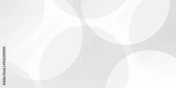 Obraz Abstract white Geometric banner design background.