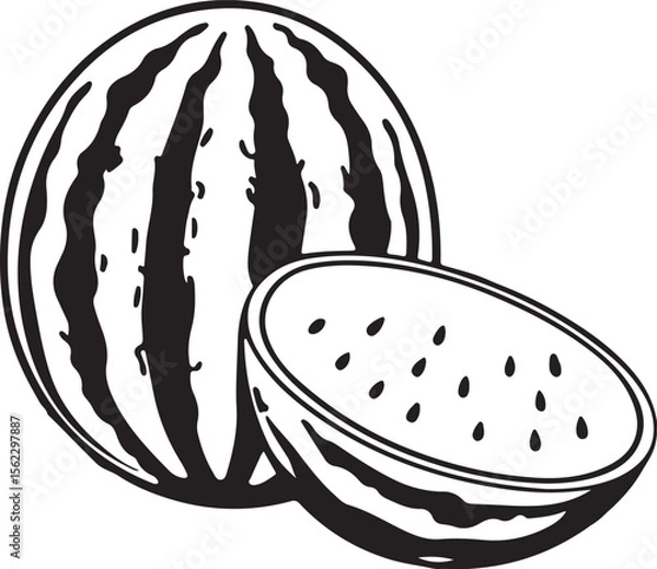 Obraz Adobe Illustrator Artwork watermelon