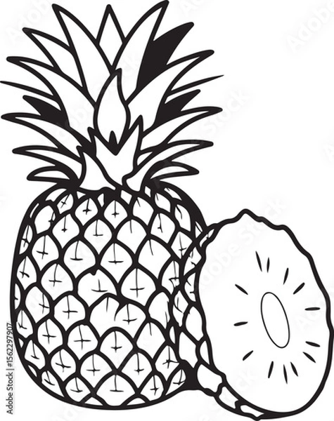 Obraz Adobe Illustrator Artwork  pineapple