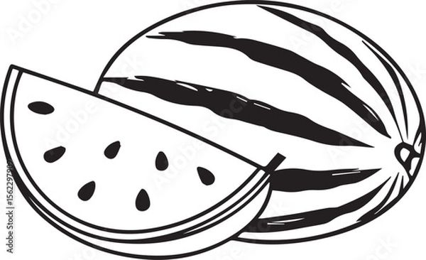 Obraz Adobe Illustrator Artwork watermelon