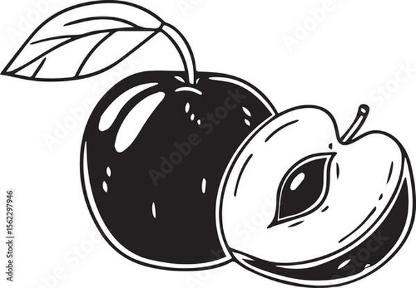 Obraz Adobe Illustrator Artwork plum