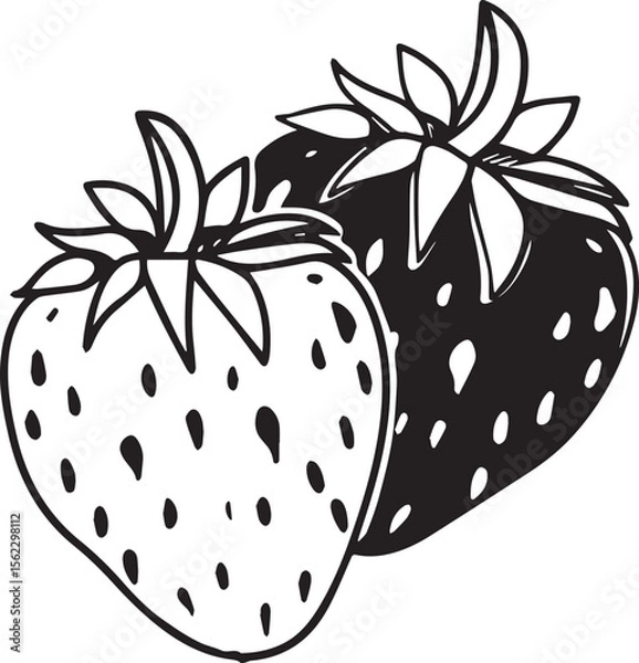 Obraz Adobe Illustrator Artwork strawberry