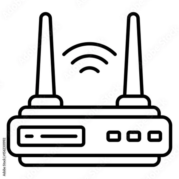 Obraz Modern design icon of wifi router