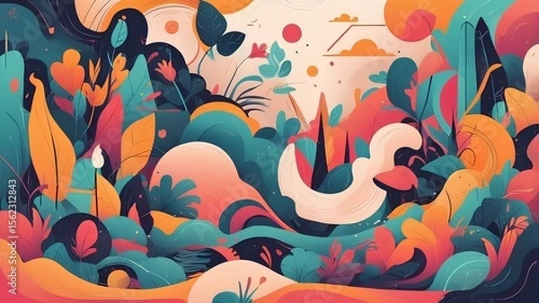 Obraz abstract colorful background