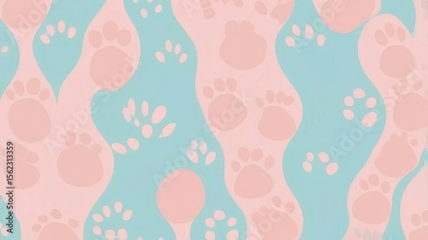 Obraz seamless PAW pattern