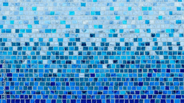 Obraz blue mosaic background