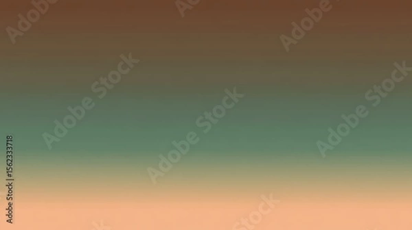 Fototapeta Colorful gradient background with blend of brown, green, and peach tones for designs