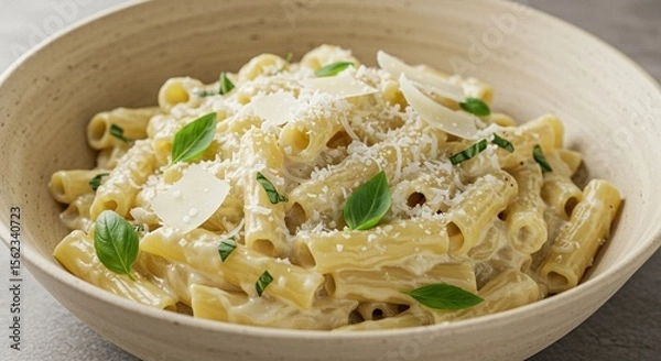 Obraz pasta with spinach and cheese