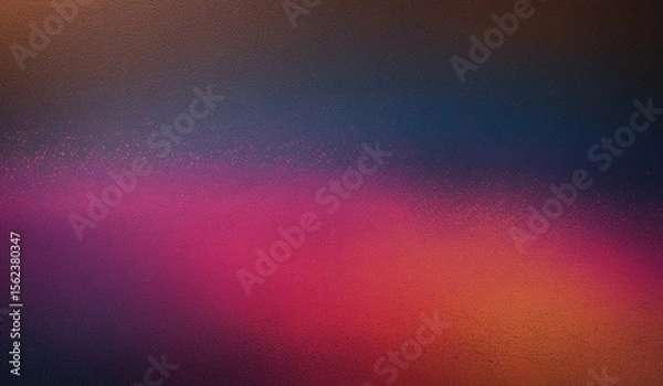Fototapeta Dark grainy color gradient background purple red orange blue black glowing banner header abstract design


